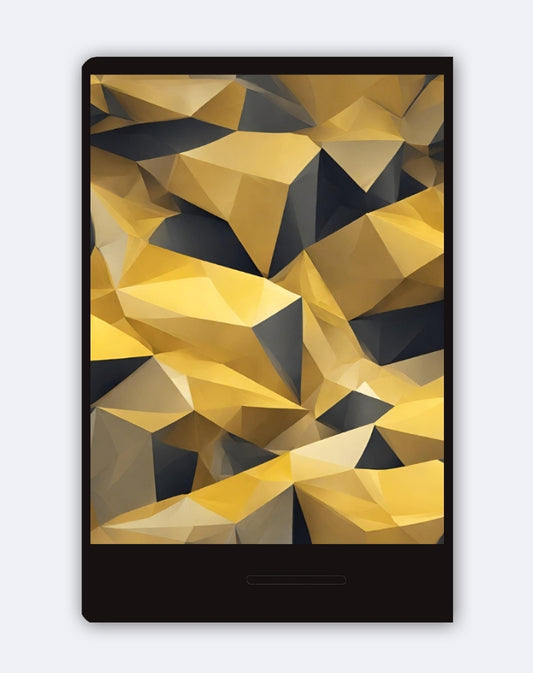 Case - Abstract Gold & Black Polygon
